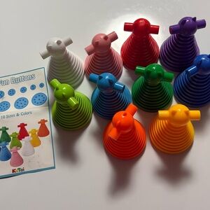 Colorful Stacking button tower Toy Set- fun buttons